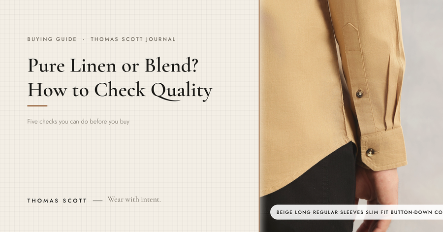 Pure Linen or Blend? How to Check Linen Shirt Quality Before You Pay Premium