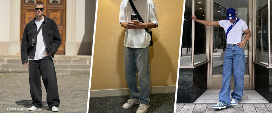 Best Baggy Jeans Outfit Combinations: T-Shirts, Shirts & Sneakers That Work Perfectly