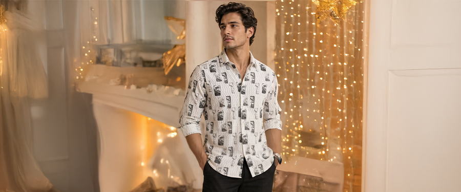 Diwali Card Party Shirts: Which Prints Work Under Warm Lights