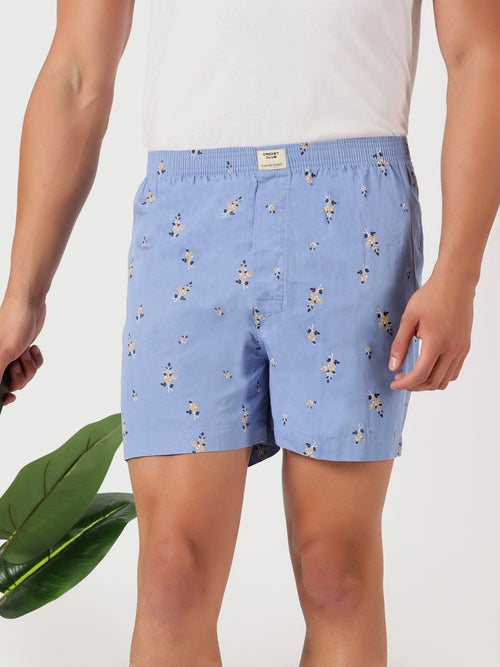 Thomas Scott Men Multicolor Cricket Club Regular Fit 100% Cotton Woven?Boxer Shorts (Pack of 3)