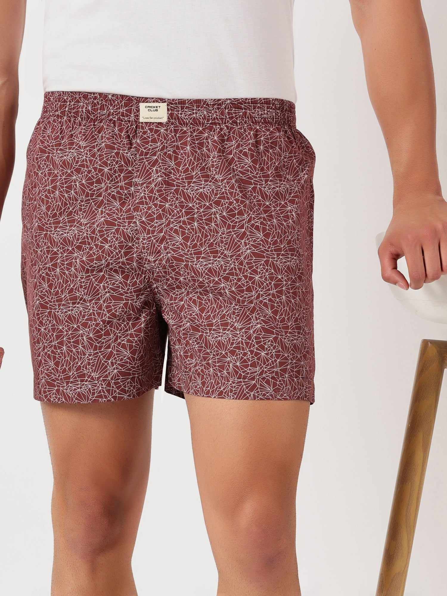 Thomas Scott Men Multicolor Cricket Club Regular Fit 100% Cotton Woven?Boxer Shorts (Pack of 3)