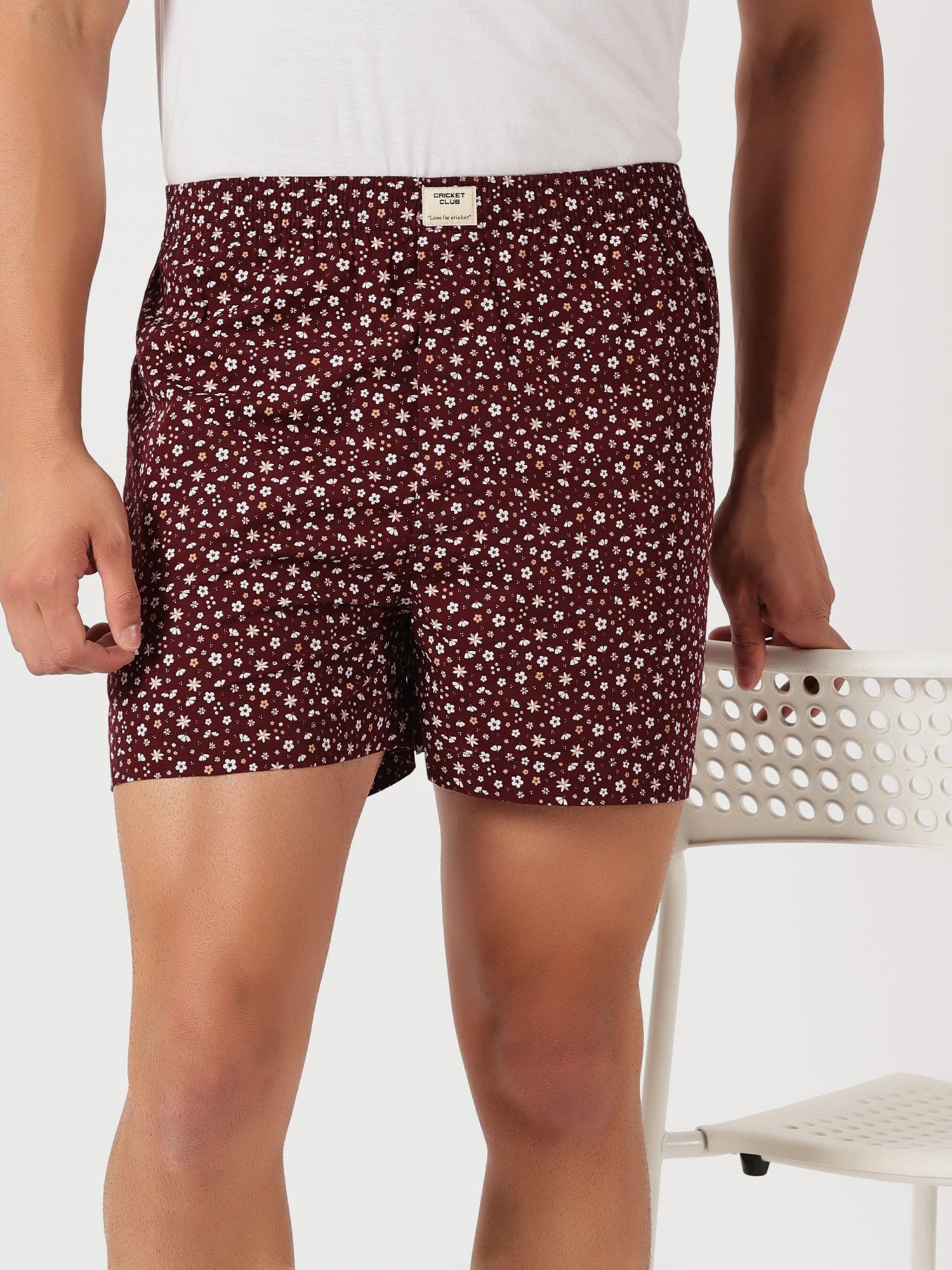 Thomas Scott Men Multicolor Cricket Club Regular Fit 100% Cotton Woven?Boxer Shorts (Pack of 3)