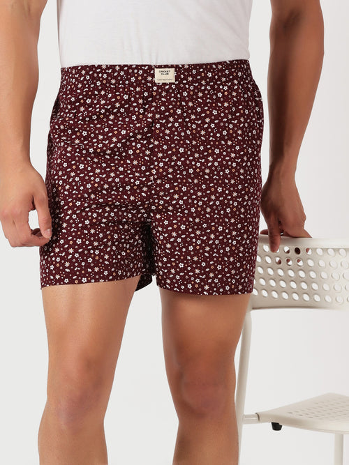 Thomas Scott Men Multicolor Cricket Club Regular Fit 100% Cotton Woven?Boxer Shorts (Pack of 3)