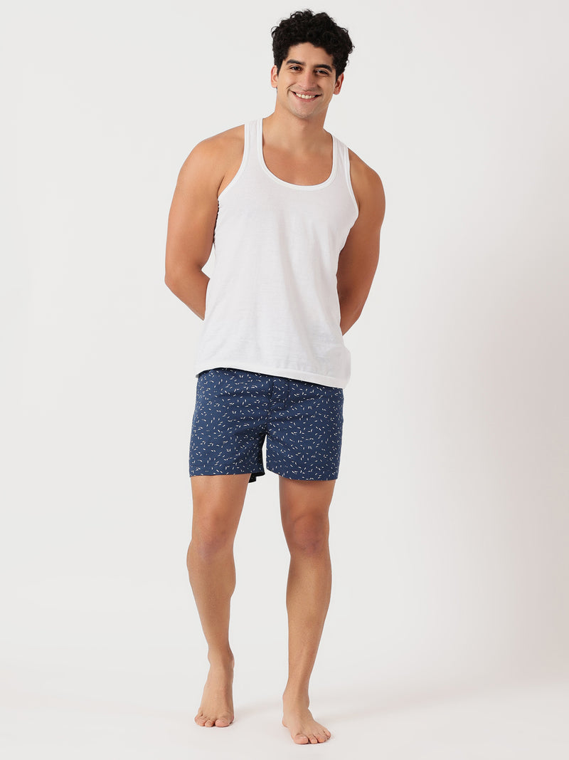 Thomas Scott Men Multicolor Cricket Club Regular Fit 100% Cotton Woven?Boxer Shorts (Pack of 3)