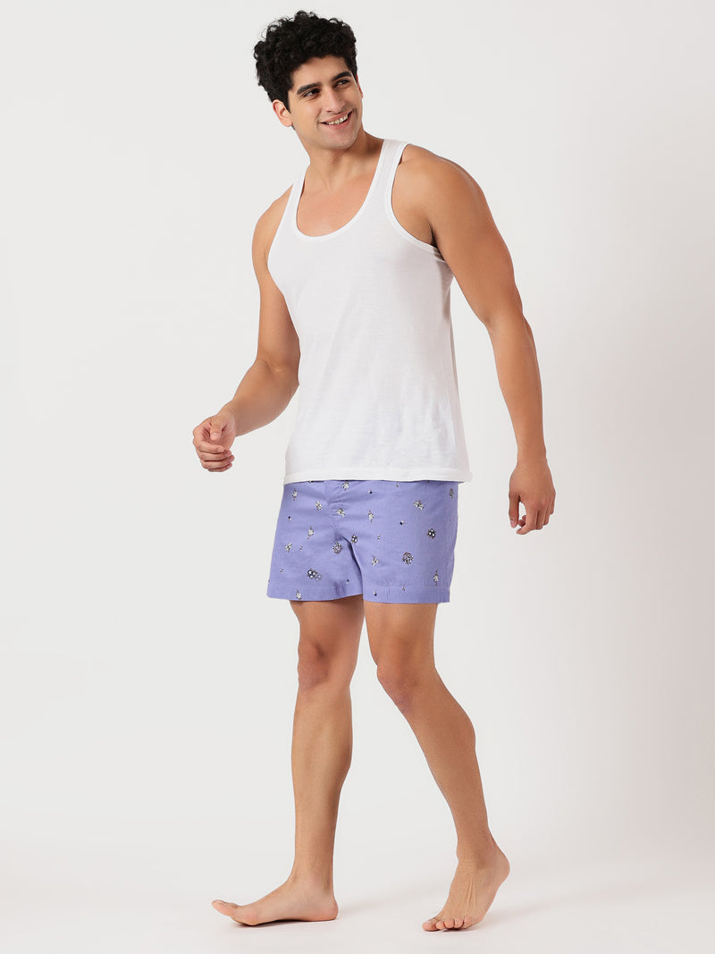 Thomas Scott Men Multicolor Cricket Club Regular Fit 100% Cotton Woven?Boxer Shorts (Pack of 3)