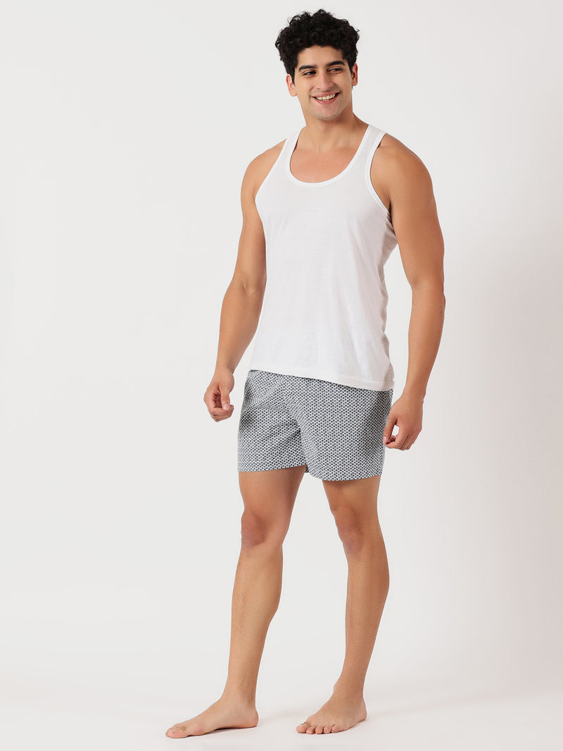 Thomas Scott Men Multicolor Cricket Club Regular Fit 100% Cotton Woven?Boxer Shorts (Pack of 3)