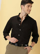 Black Classic Slim Fit Formal Shirt For Men
