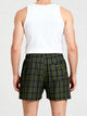 Thomas Scott Men Multicolor Regular Fit 100% Cotton Woven Boxers (Pack of 3)