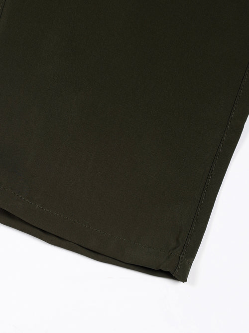 Thomas Scott Men Dark Grey Relaxed Straight Fit Convertible Trousers
