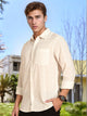 Thomas Scott Men White Regular Fit Long Sleeves Spread Collar Windowpane Checks Casual Shirt