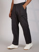 Dark Grey Mid-Rise Straight Fit Woven Cargo Trouser For Men