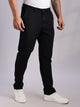 Black Mid-Rise Straight Fit Woven Chino Trouser For Men