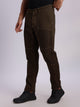 Dark Olive Mid-Rise Straight Fit Woven Trouser For Men