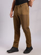 Khaki Mid-Rise Straight Fit Woven Trouser For Men