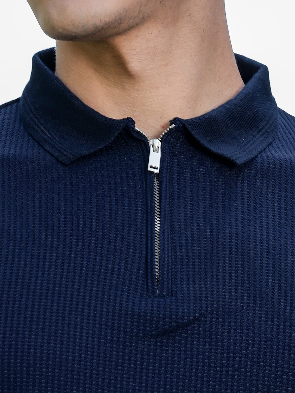 Thomas Scott Men Navy Polo Collar T-shirt