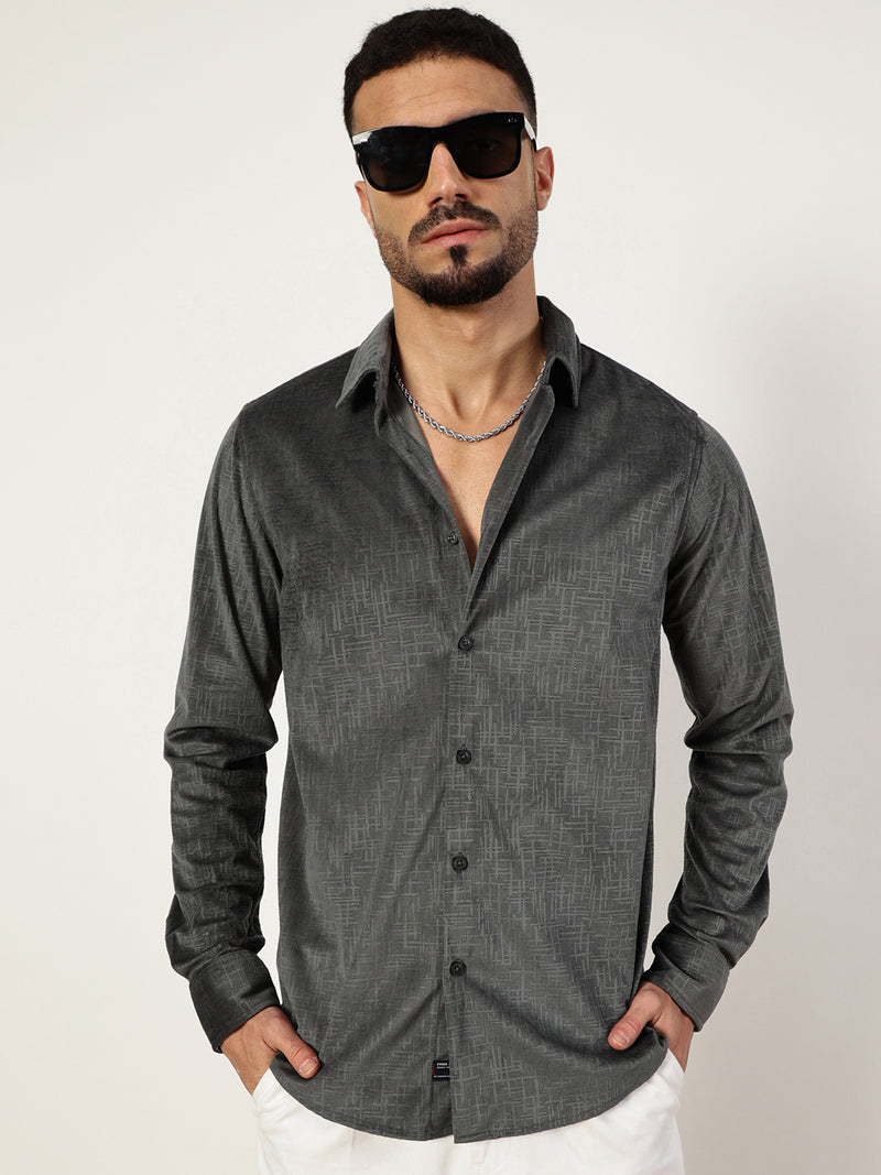 Thomas Scott Men Premium Slim Fit Opaque Casual Shirt