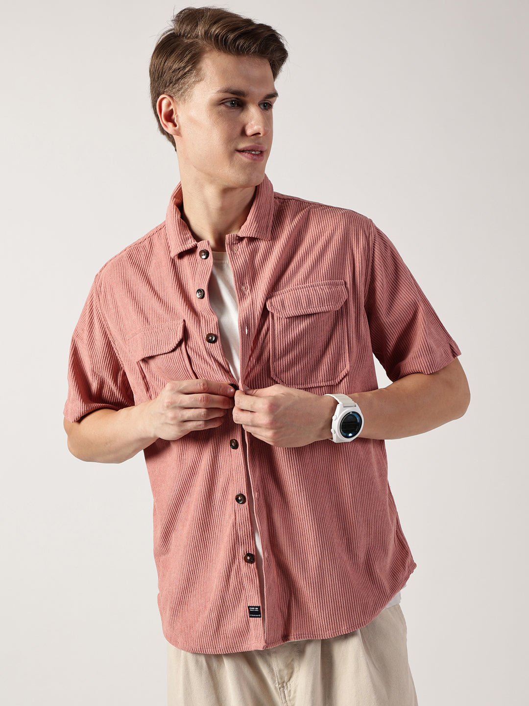 Thomas Scott Men Premium Opaque Striped Casual Shirt