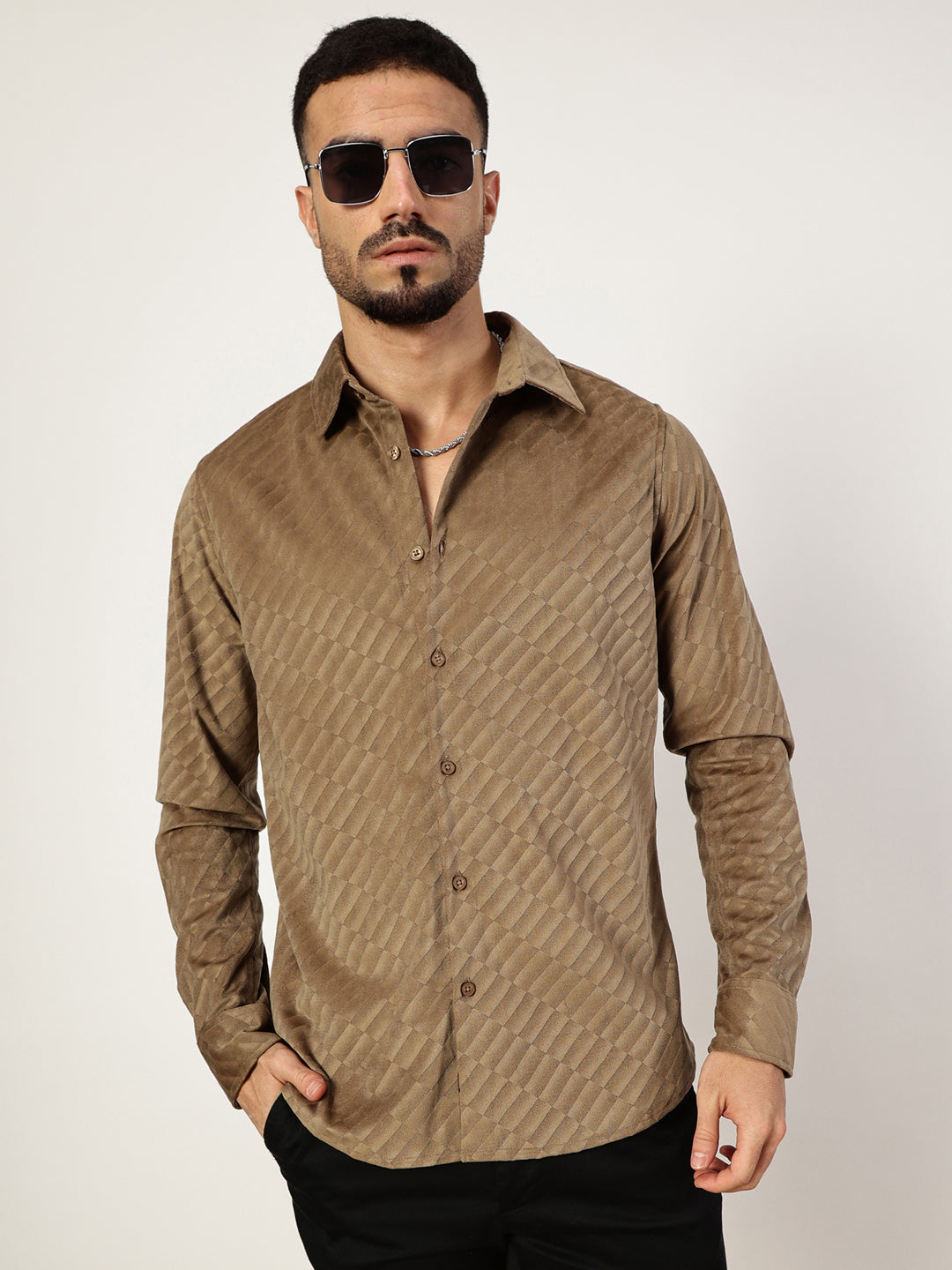 Thomas Scott Men Premium Slim Fit Opaque Casual Shirt