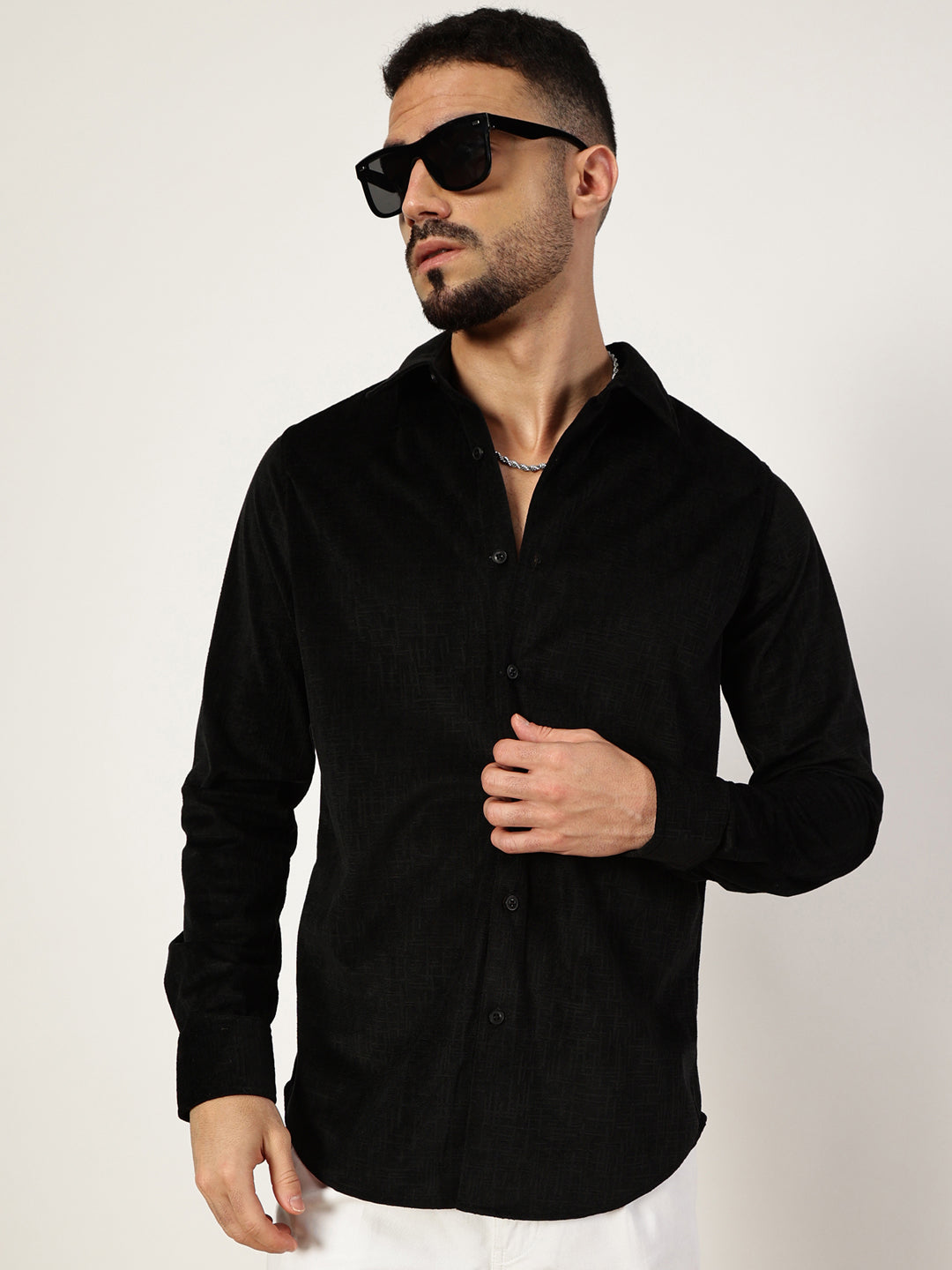 Thomas Scott Men Premium Slim Fit Opaque Casual Shirt