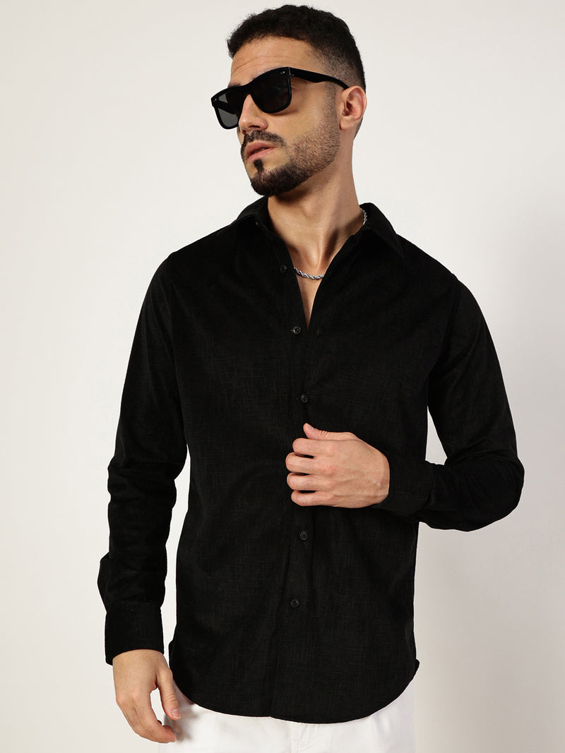 Thomas Scott Men Premium Slim Fit Opaque Casual Shirt