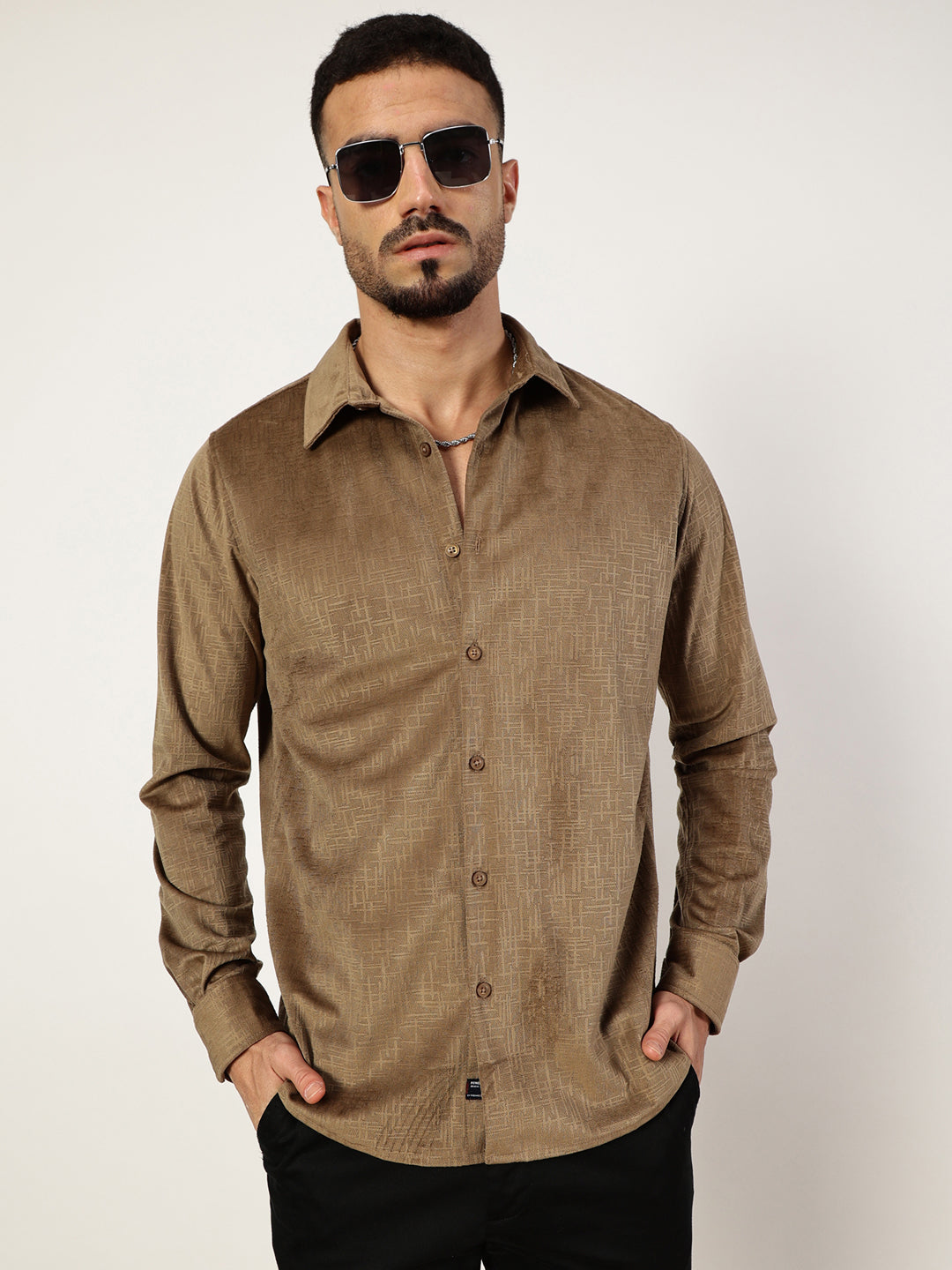 Thomas Scott Men Premium Slim Fit Opaque Casual Shirt