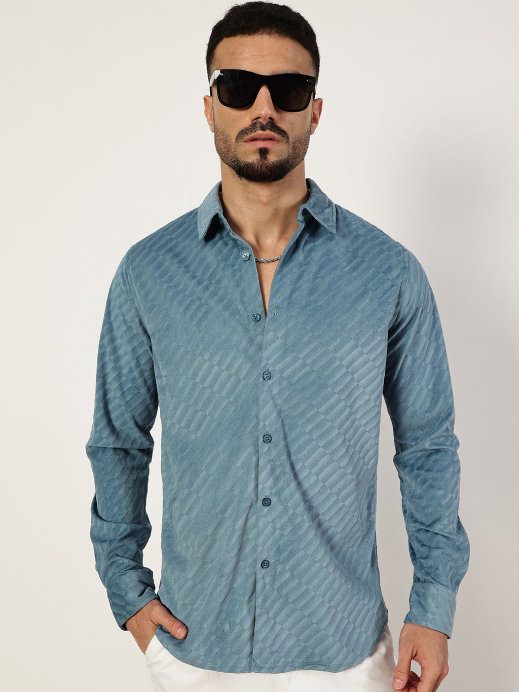 Thomas Scott Men Premium Slim Fit Opaque Casual Shirt