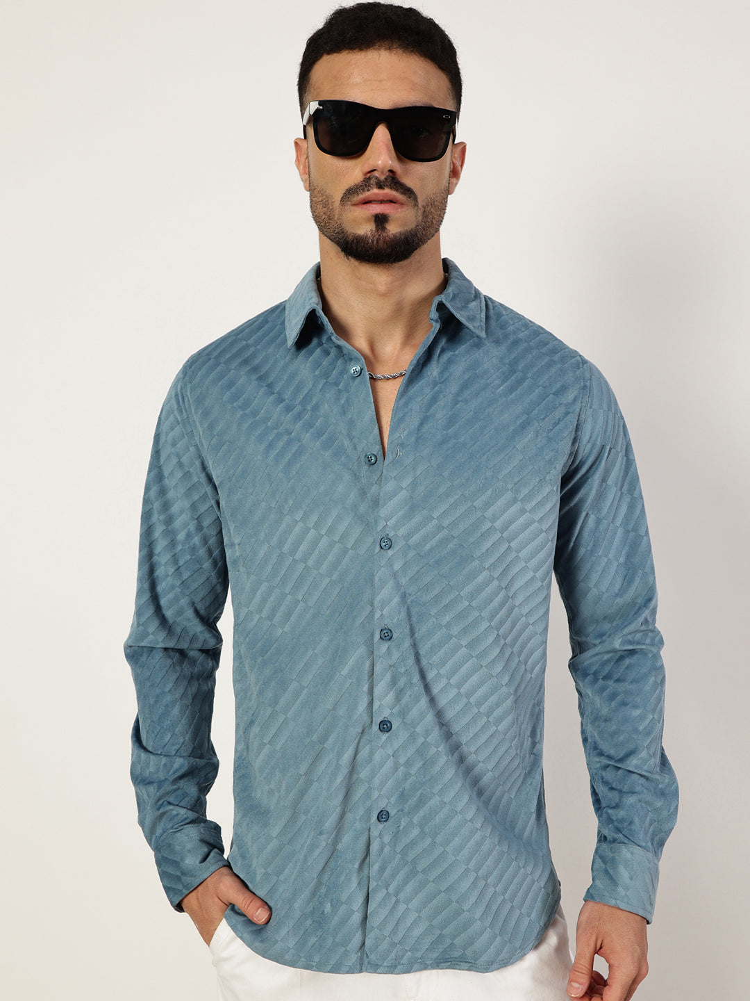 Thomas Scott Men Premium Slim Fit Opaque Casual Shirt