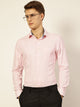Pink Regular Fit Long Sleeves Checked Shirt