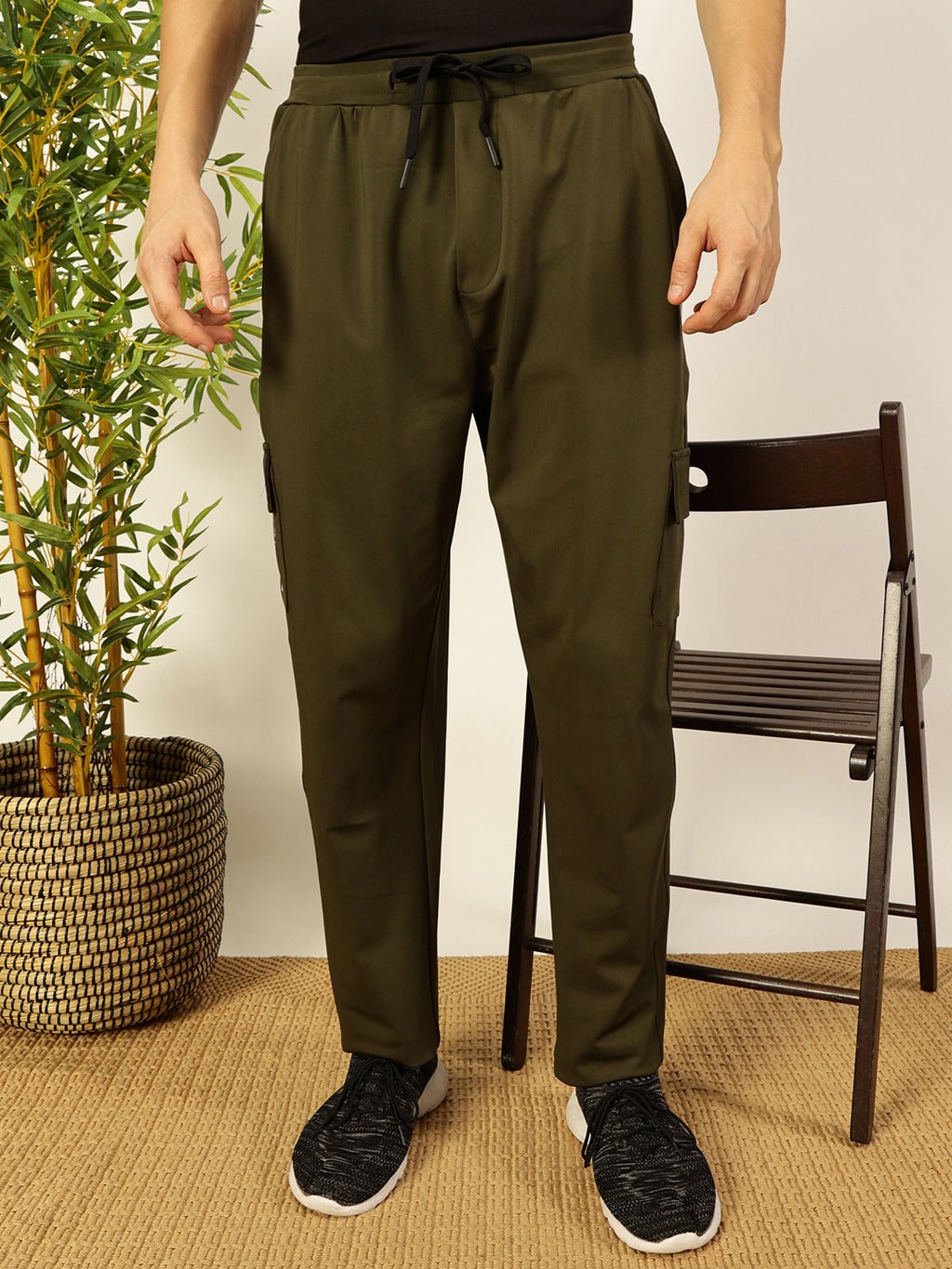 Thomas Scott Men Mid-Rise Relaxed-Fit Track Pants