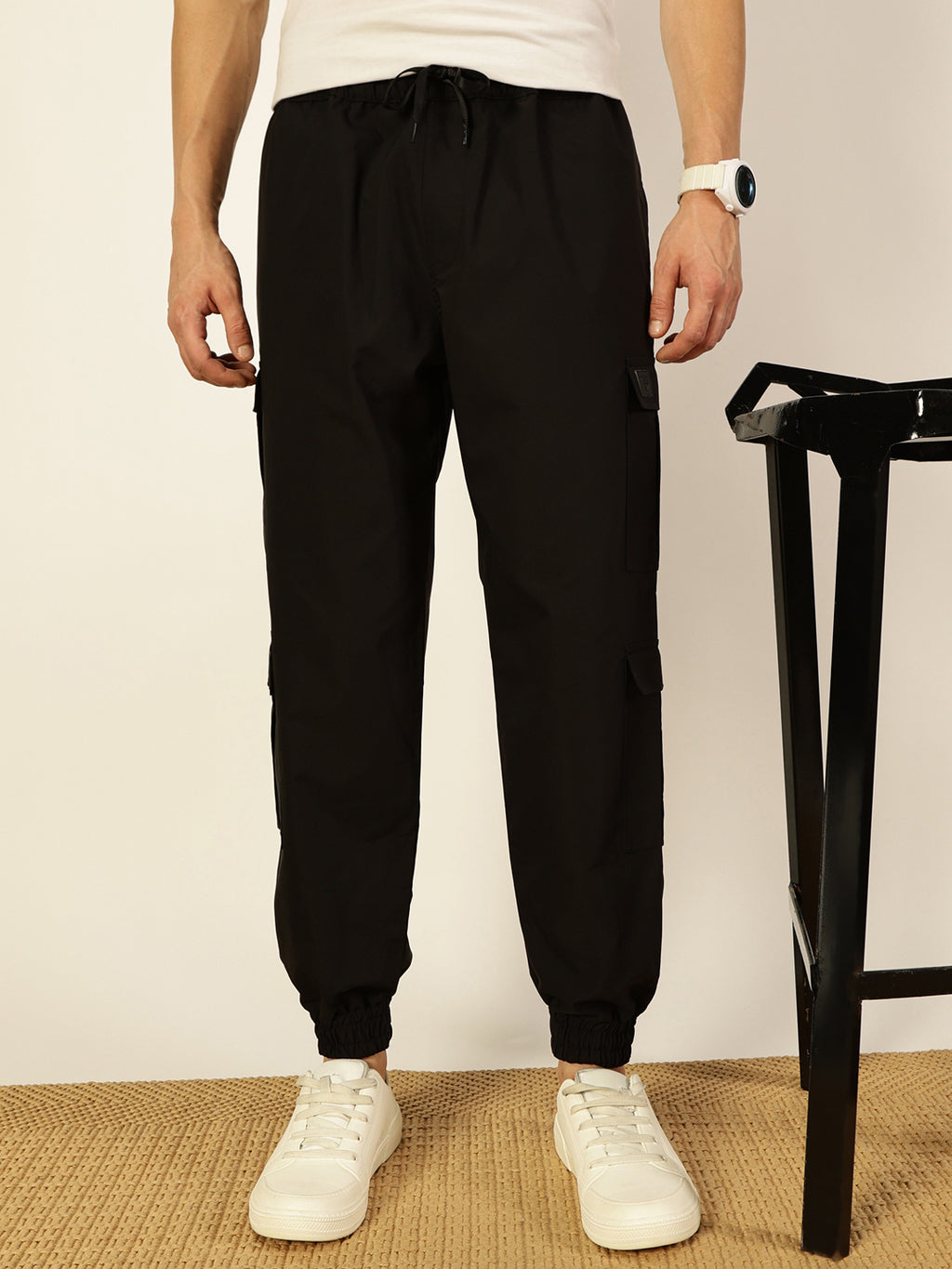 Thomas Scott Men Smart Loose Fit Joggers Trousers