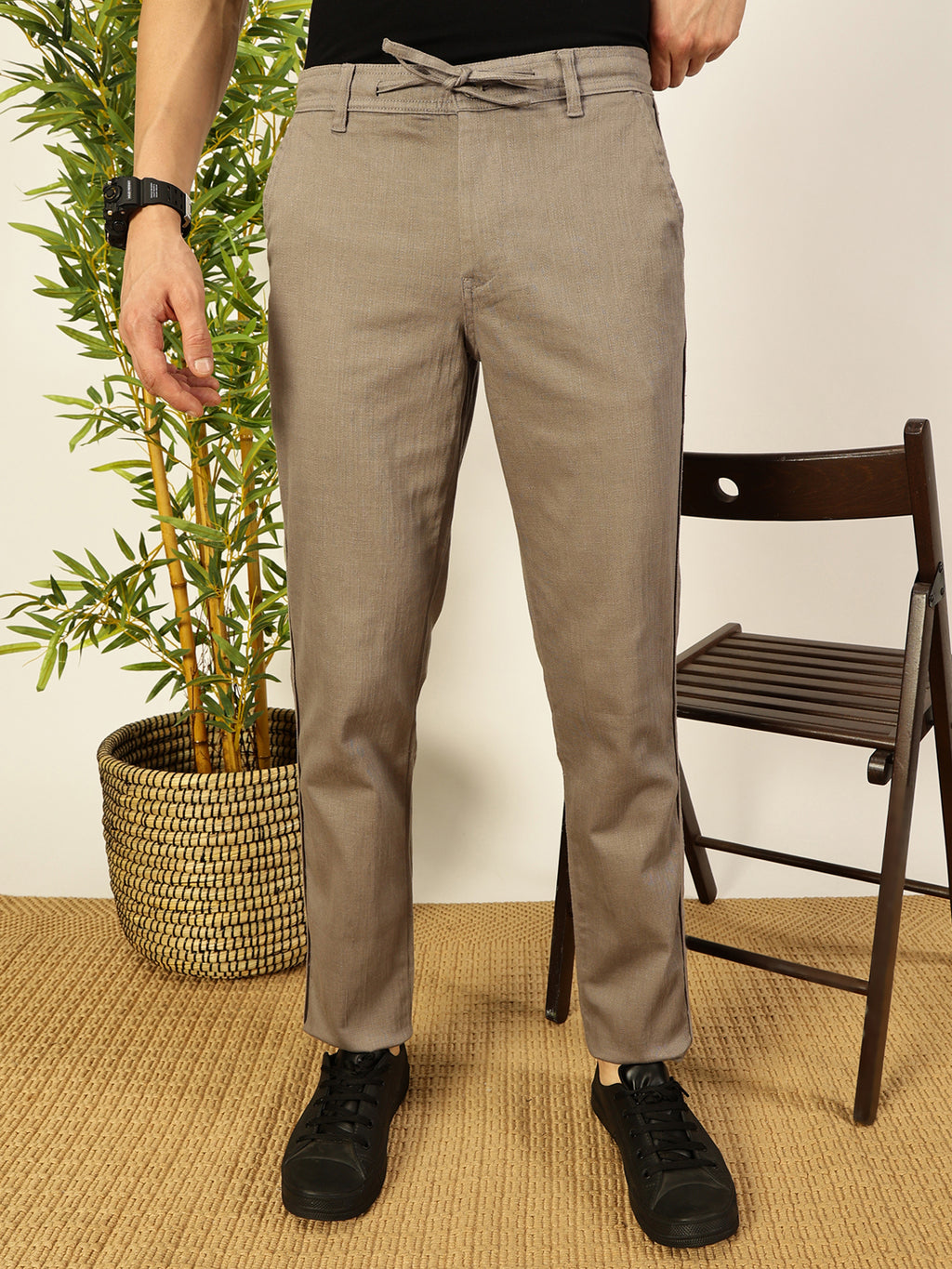 Thomas Scott Men Smart Easy Wash Chinos Trousers