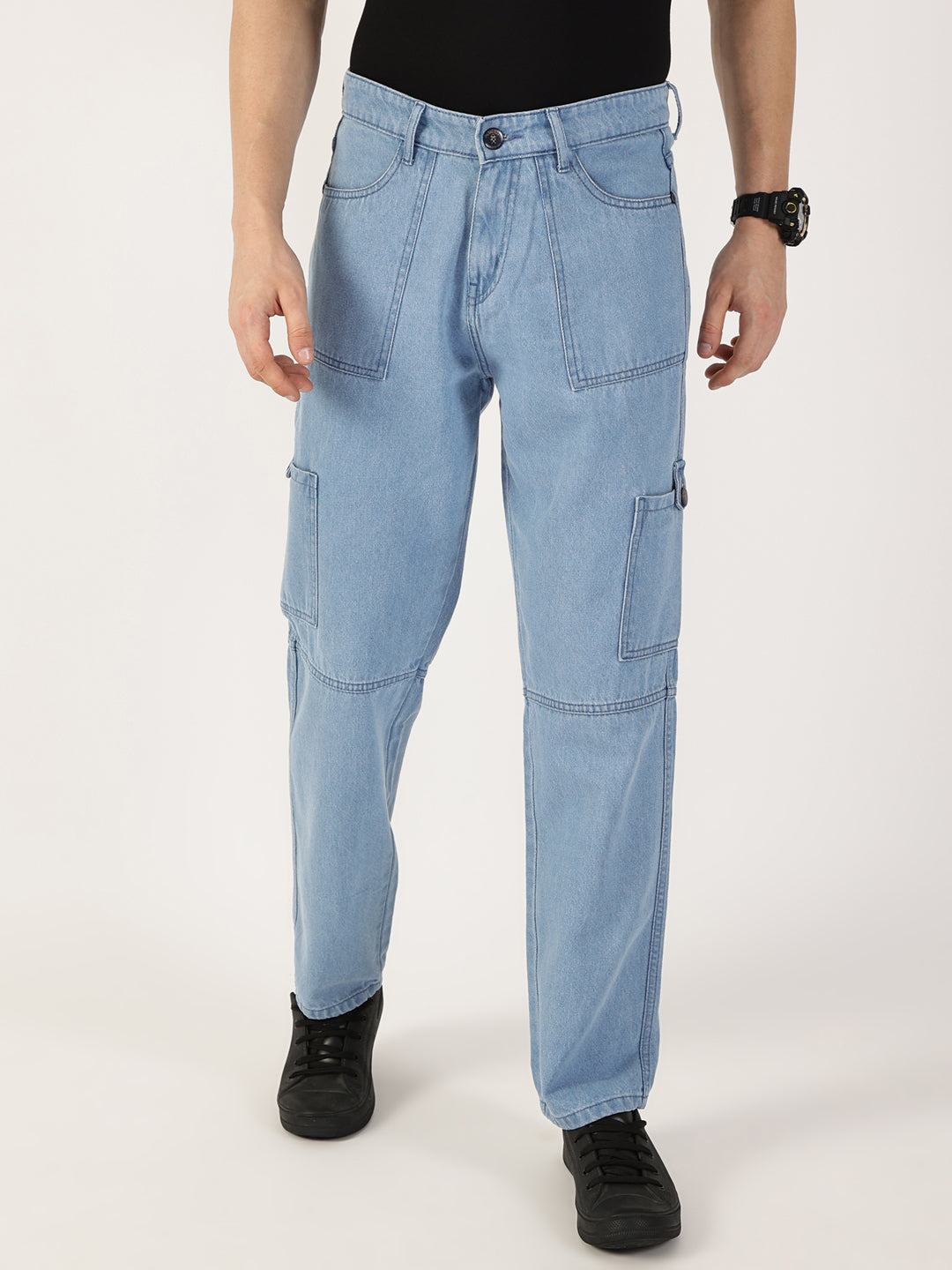 Thomas Scott Men LightBlue Loose Relaxed Fit Jeans
