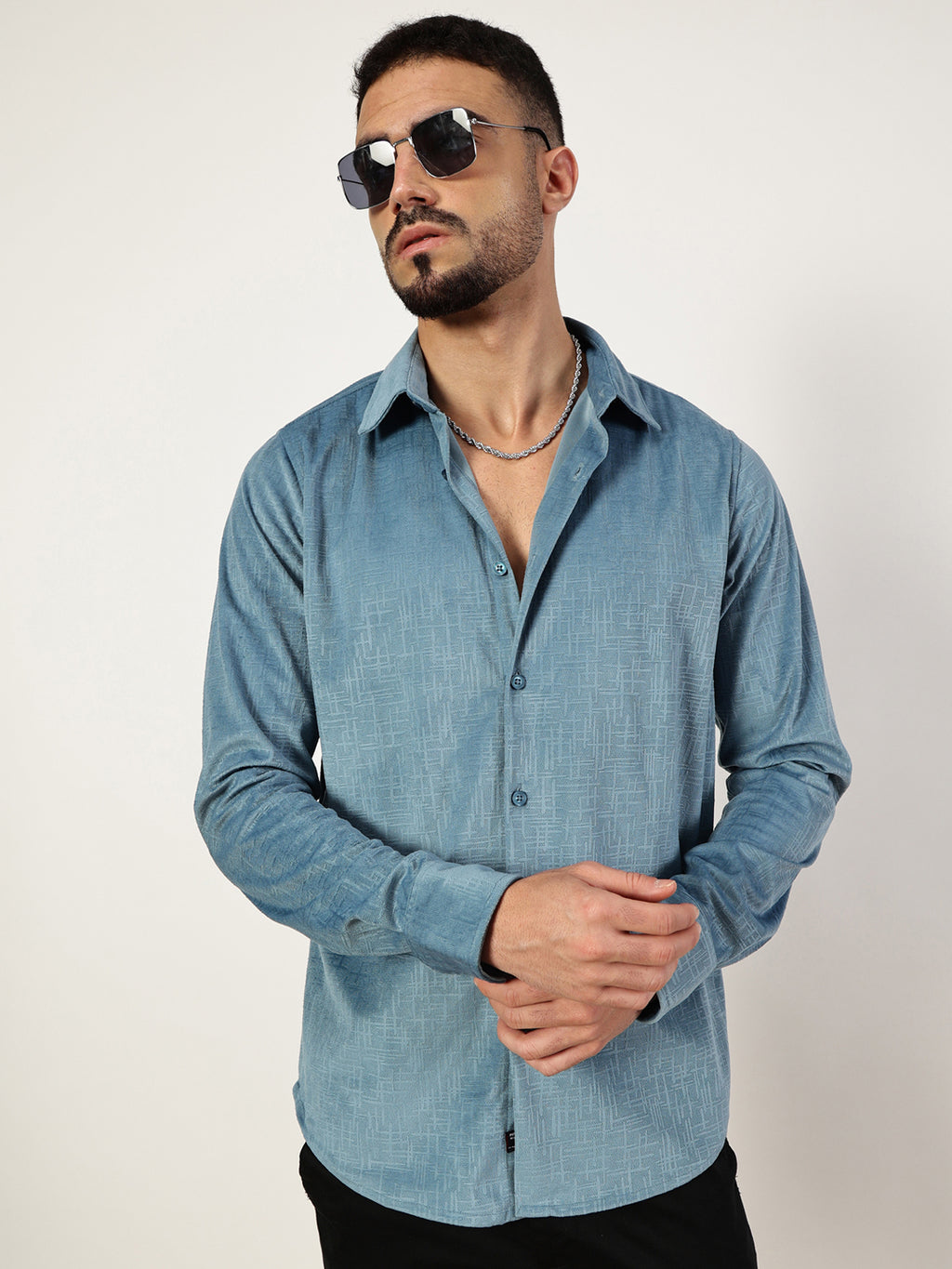 Thomas Scott Men Premium Slim Fit Opaque Casual Shirt