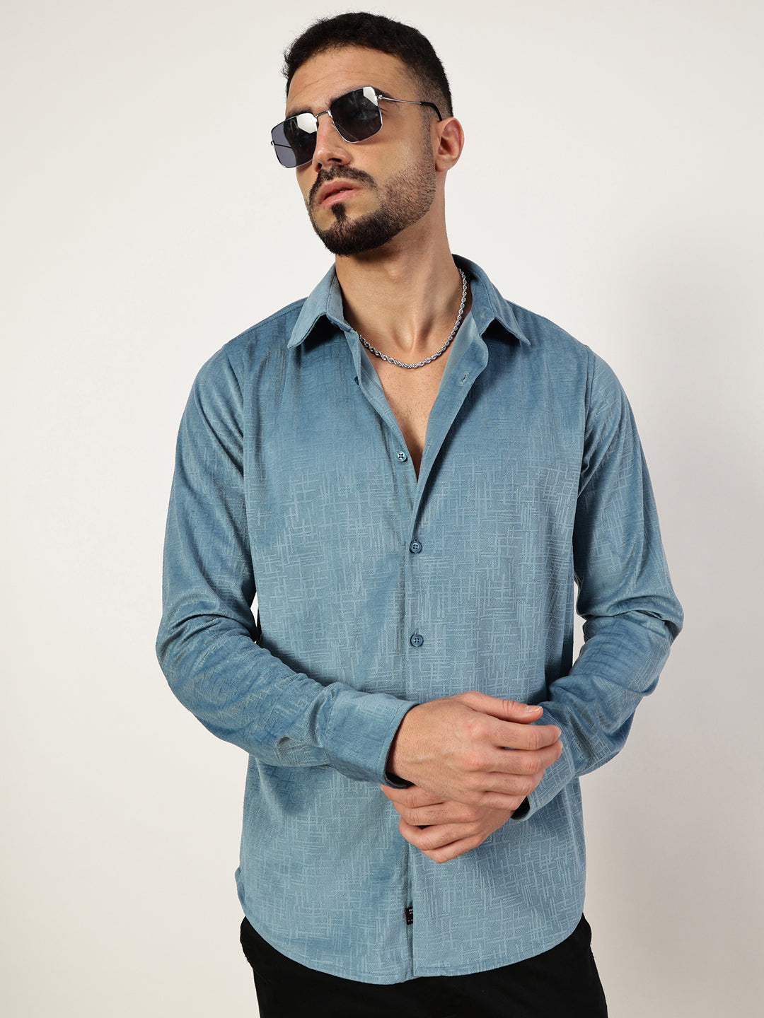 Thomas Scott Men Premium Slim Fit Opaque Casual Shirt