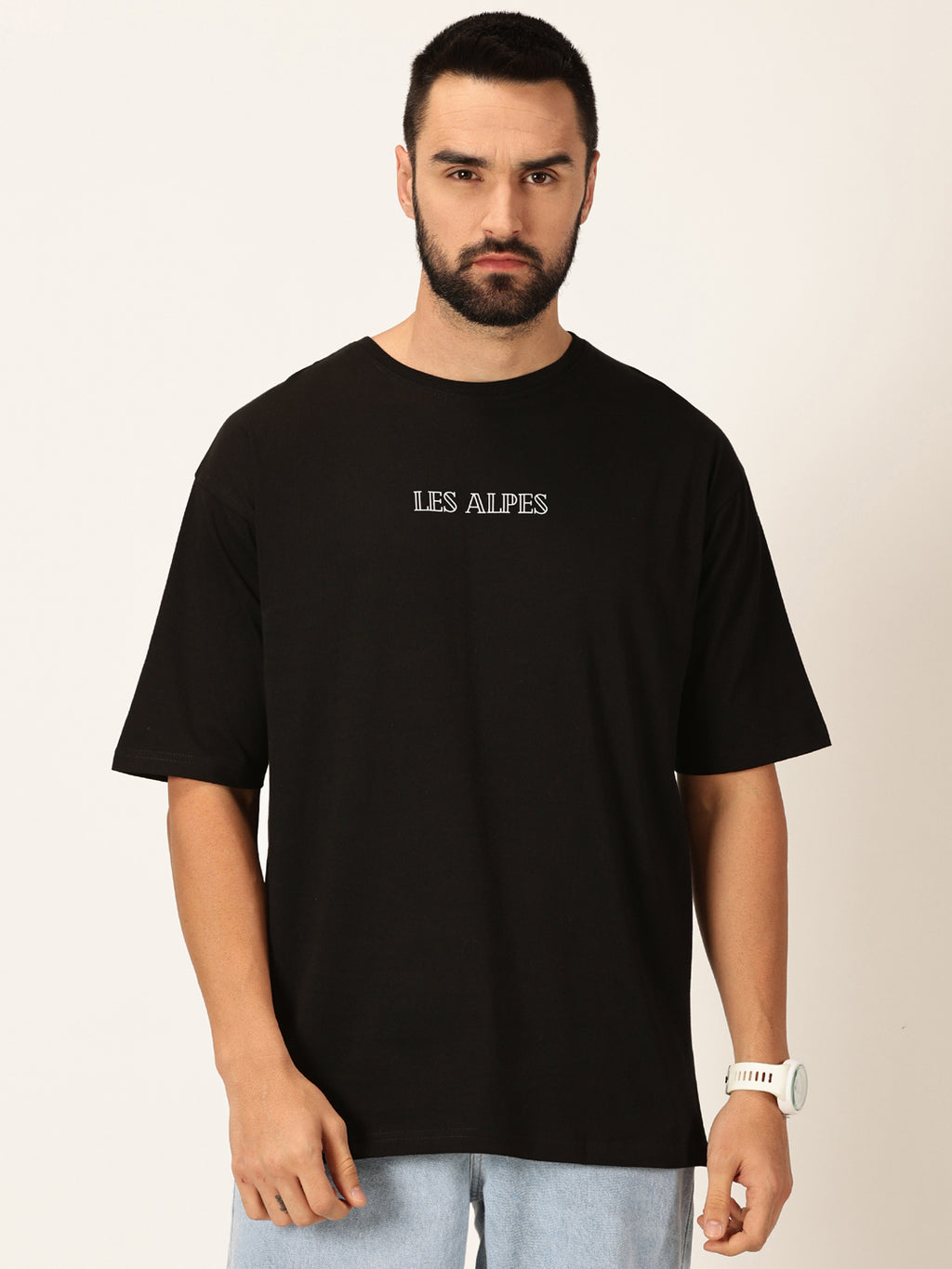 Thomas Scott Men Graphic Printed Bio Finish Pure Cotton Oversized T-shirt