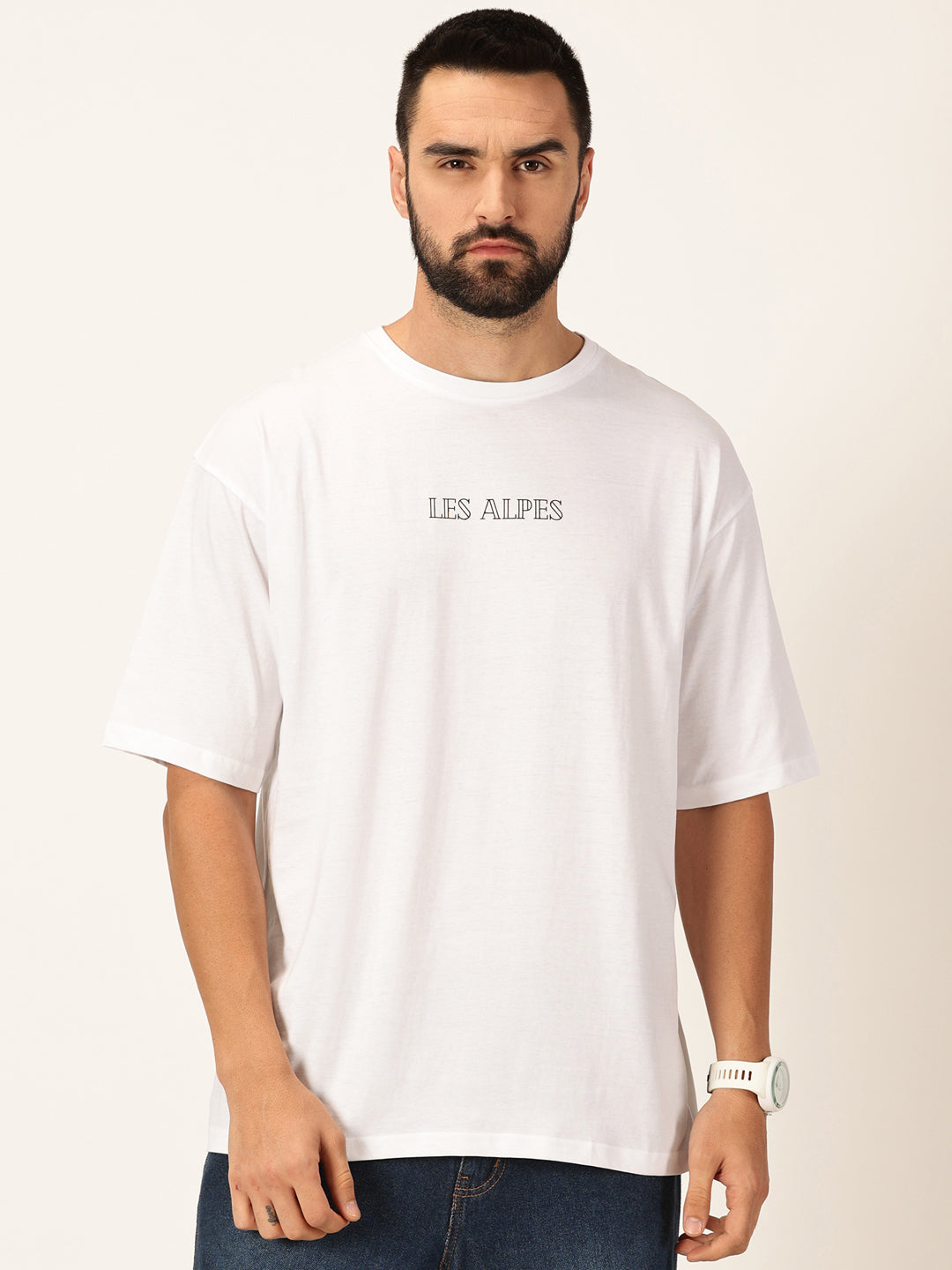 Thomas Scott Men Graphic Printed Bio Finish Pure Cotton Oversized T-shirt