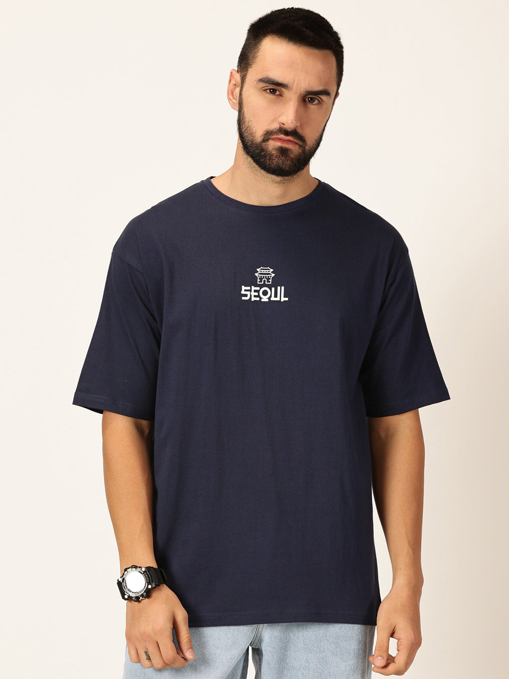 Thomas Scott Men Round Neck Typography Bio Finish T-shirt