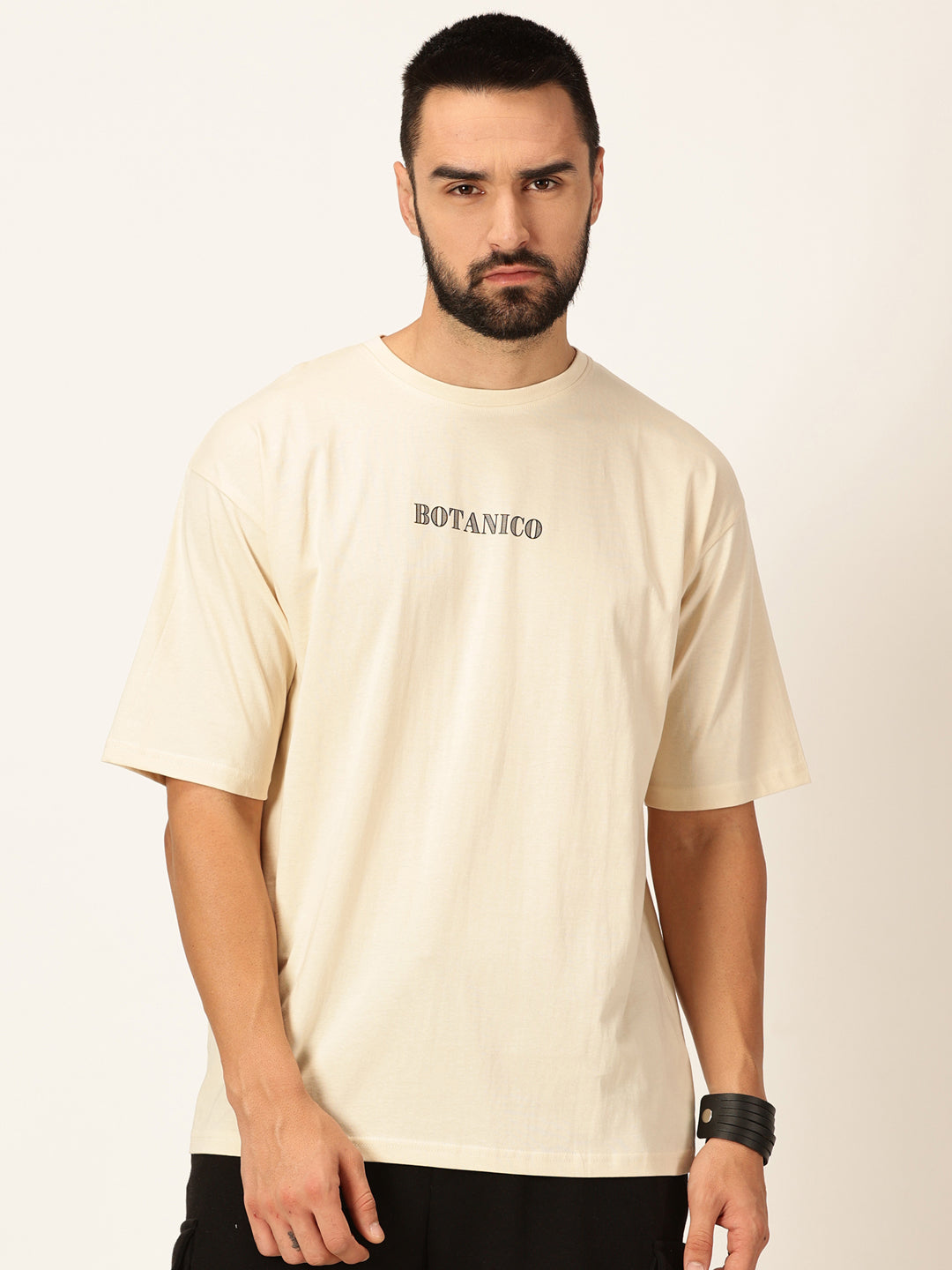 Thomas Scott Men Oversized Graphic Printed Bio Finish Cotton T-shirt