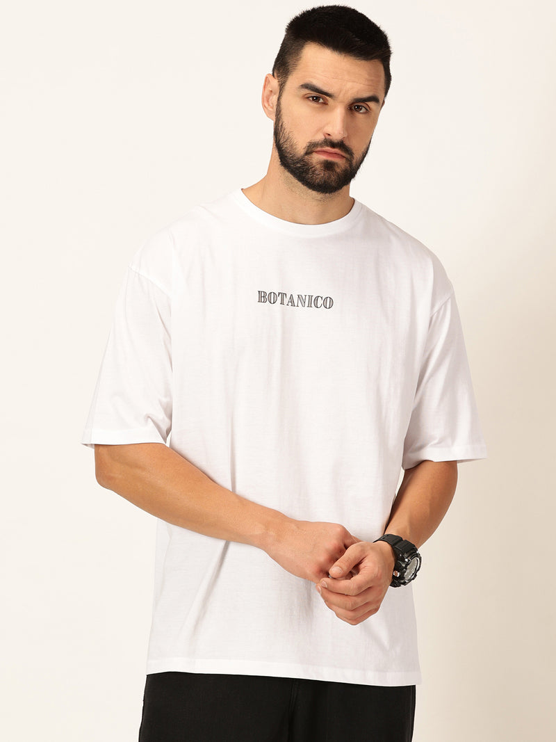 Thomas Scott Men Oversized Typography Printed Cotton Bio Finish T-shirt