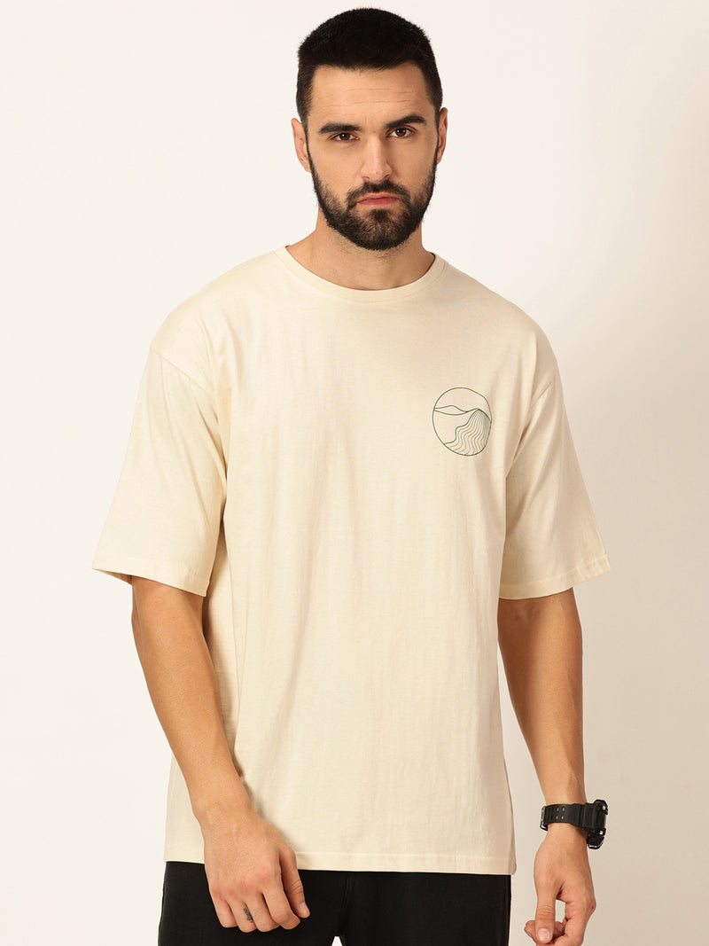 Thomas Scott Men Oversized Graphic Printed Cotton Bio Finish T-shirt