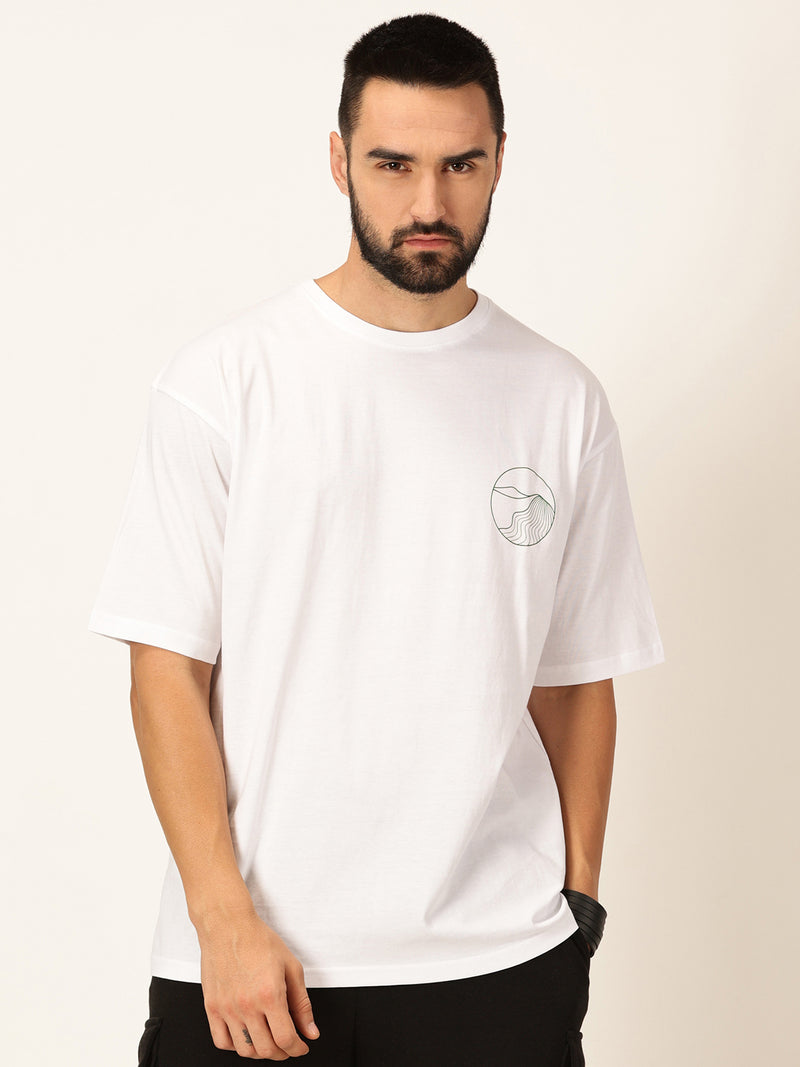 Thomas Scott Men Oversized Graphic Printed Cotton Bio Finish T-shirt