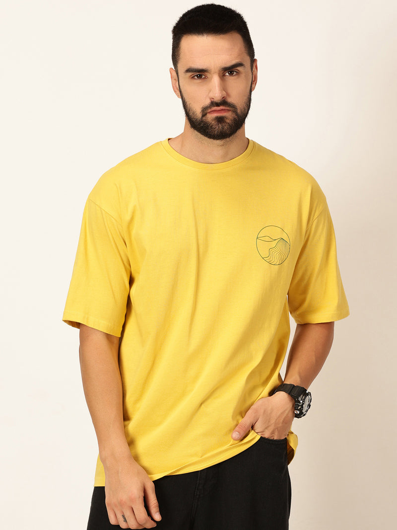Thomas Scott Men Oversized Graphic Printed Bio Finish Cotton T-shirt