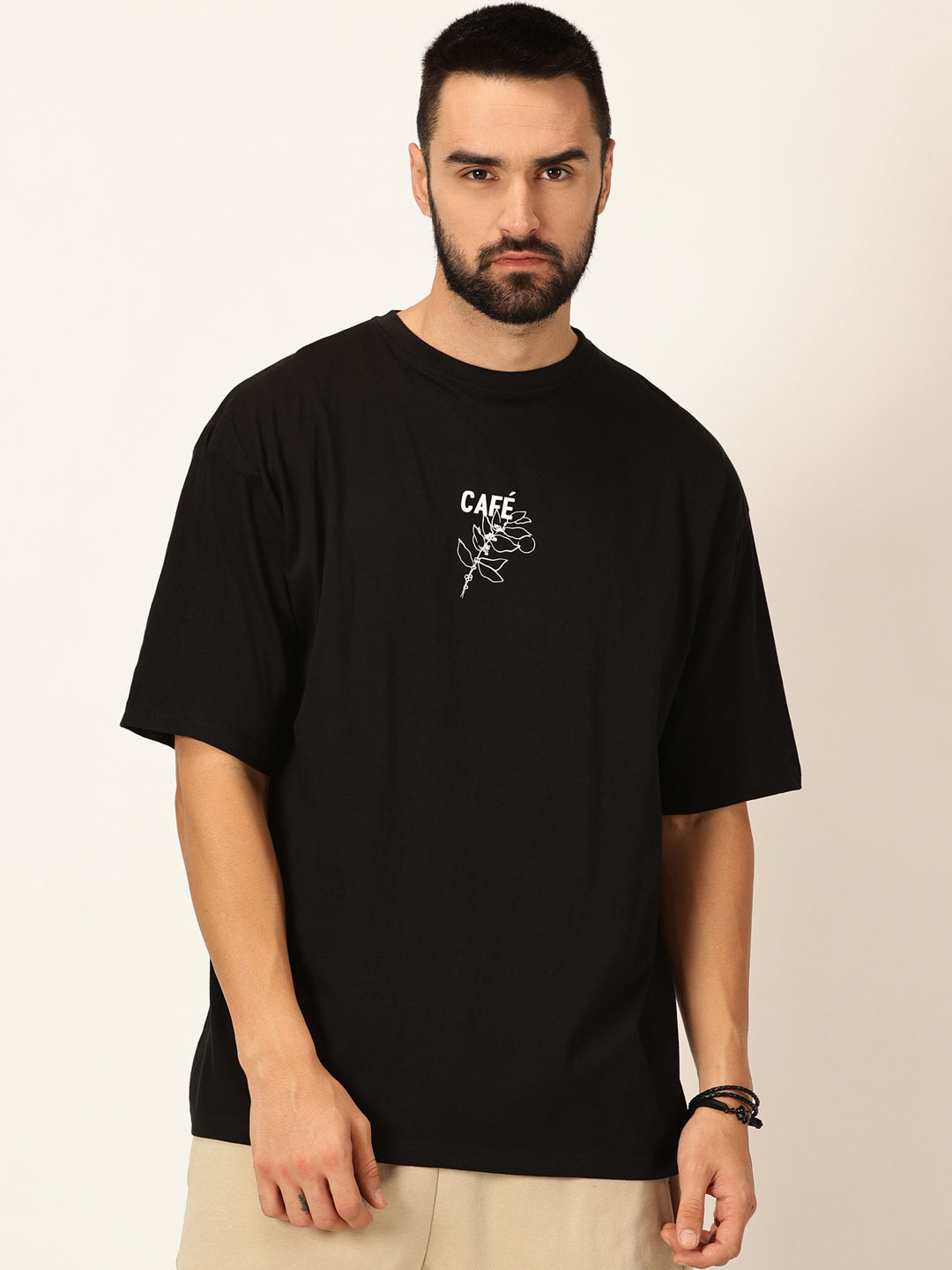 Thomas Scott Men Oversized Graphic Printed Cotton Bio Finish T-shirt