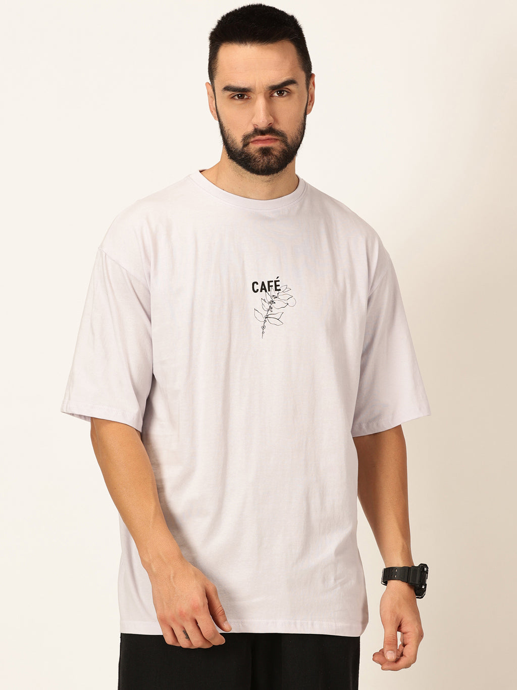 Thomas Scott Men Oversized Graphic Printed Cotton Bio Finish T-shirt