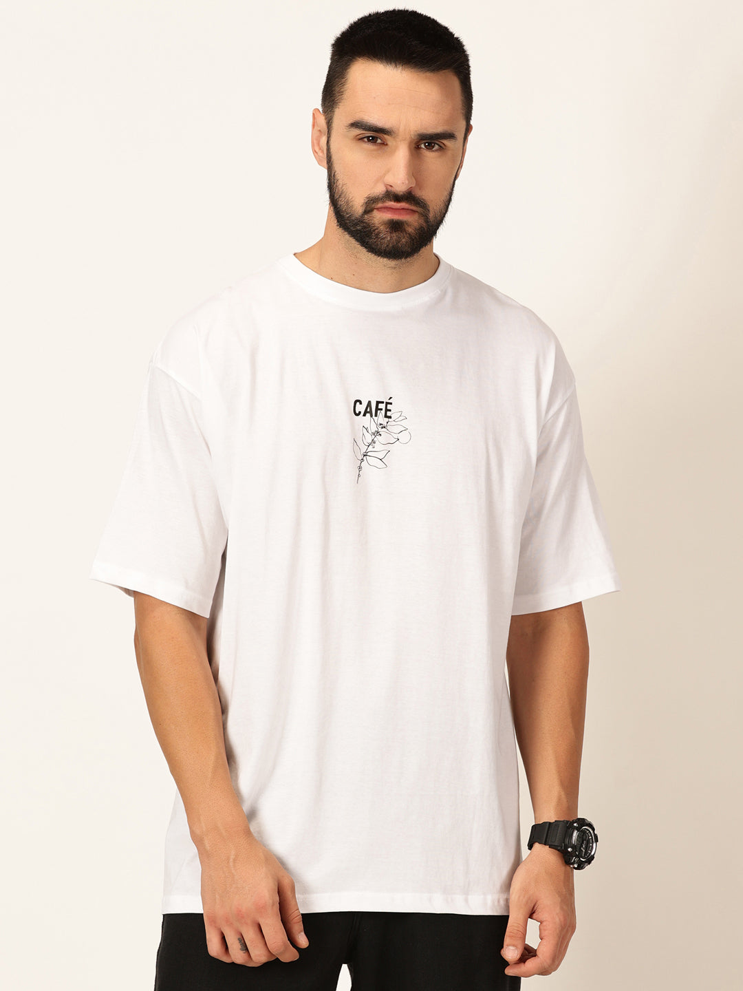 Thomas Scott Men Oversized Graphic Printed Cotton Bio Finish T-shirt