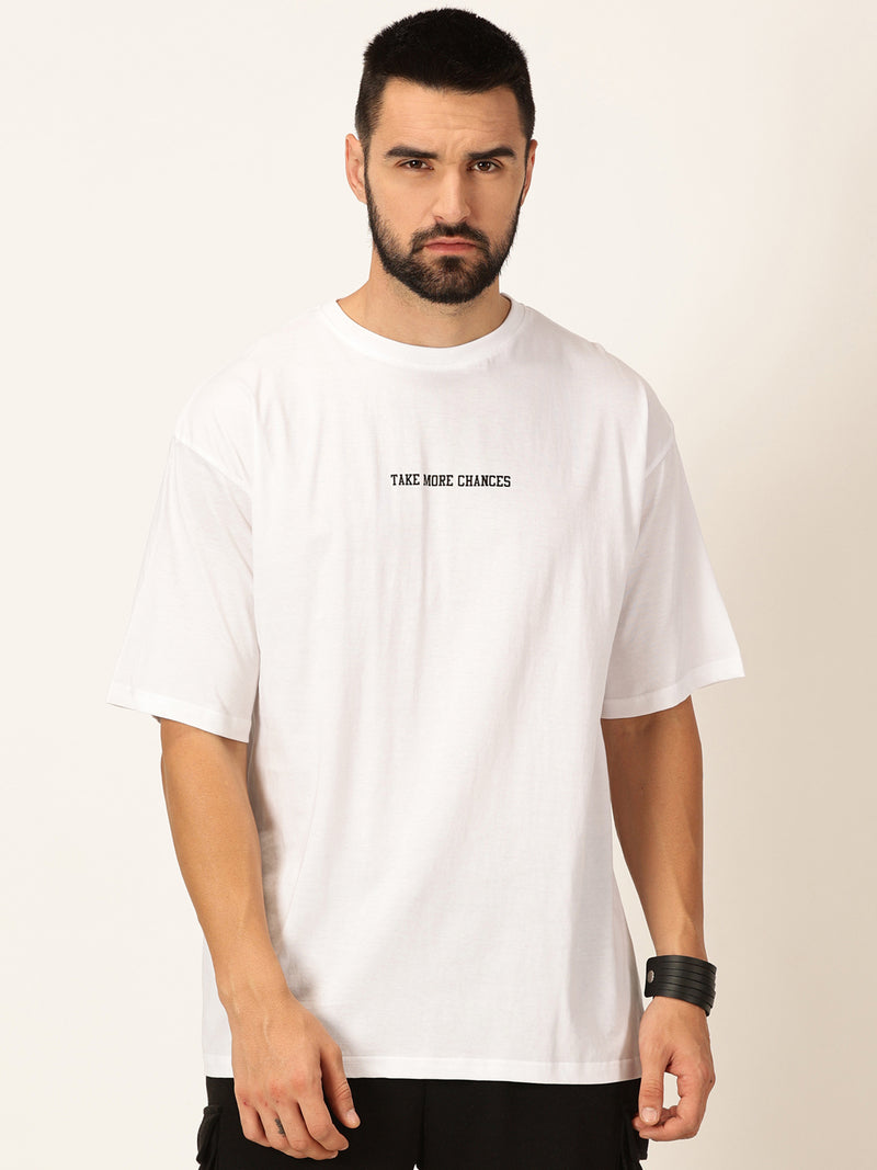 Thomas Scott Men Oversized Graphic Printed Bio Finish Cotton T-shirt