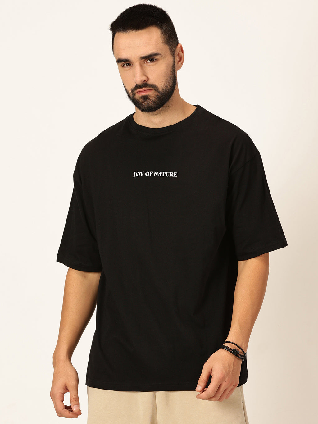 Thomas Scott Men Oversized Graphic Printed Drop-Shoulder Sleeves Cotton Bio Finish T-shirt