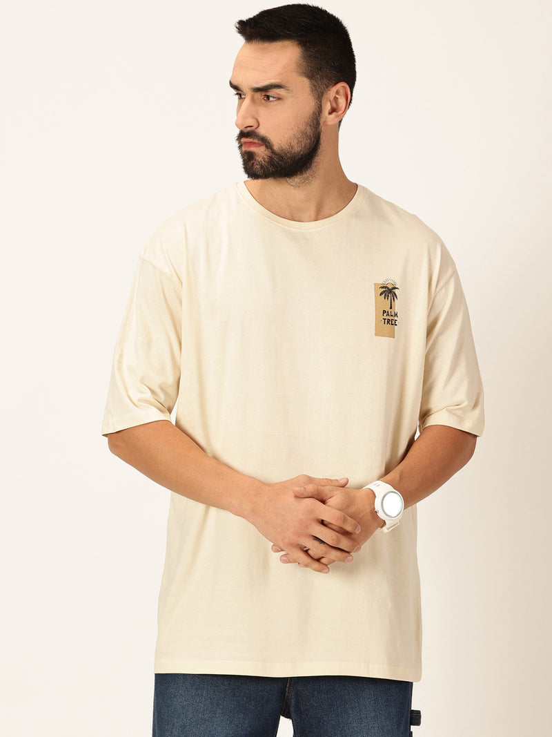 Thomas Scott Men Graphic Printed Bio Finish Pure Cotton Oversized T-shirt