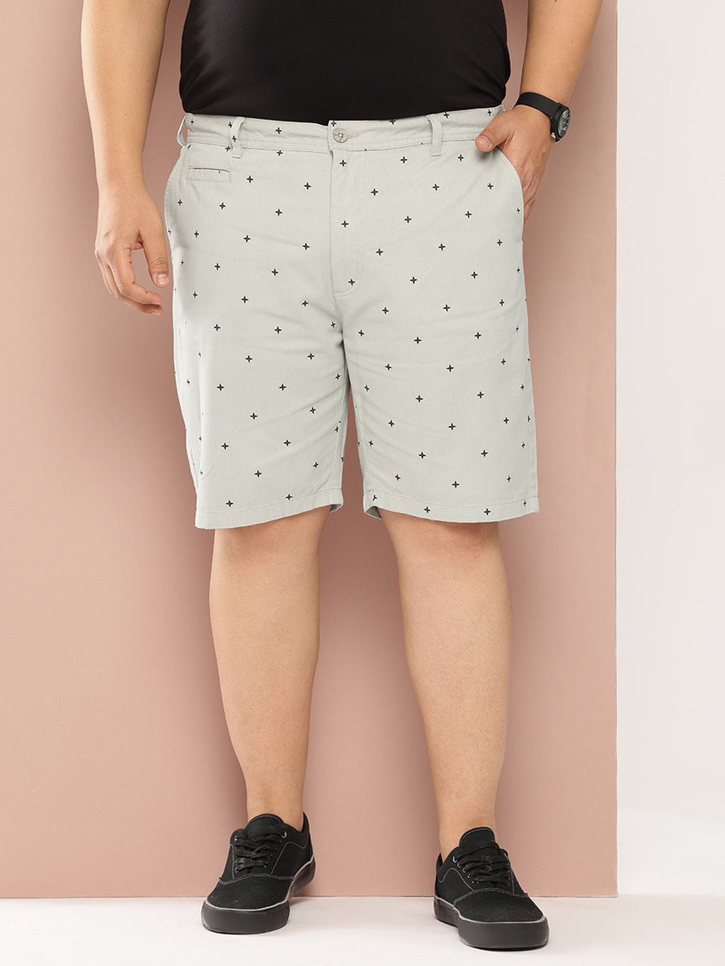 Thomas Scott Men Plus Size Printed Outdoor Shorts