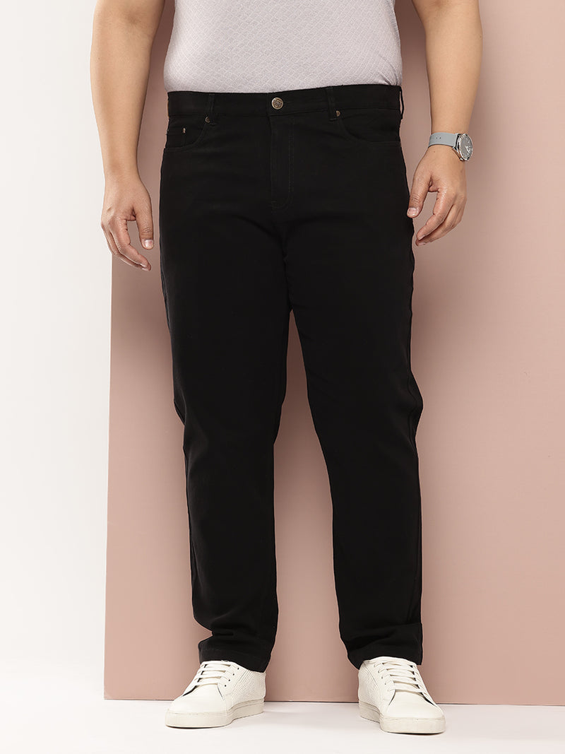 Thomas Scott Men Plus Size Smart Easy Wash Pure Cotton Chinos Trousers
